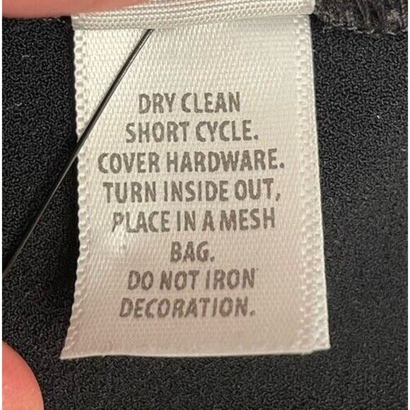 St. John Black Bateau Neckline With Lace Blouse Size P Luxury Old Money - Picture 8 of 8